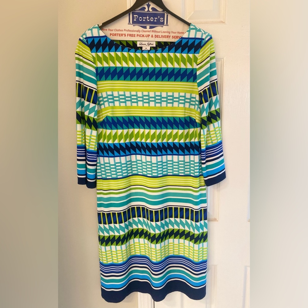 Laura Jeffries, polyester/spandex dress